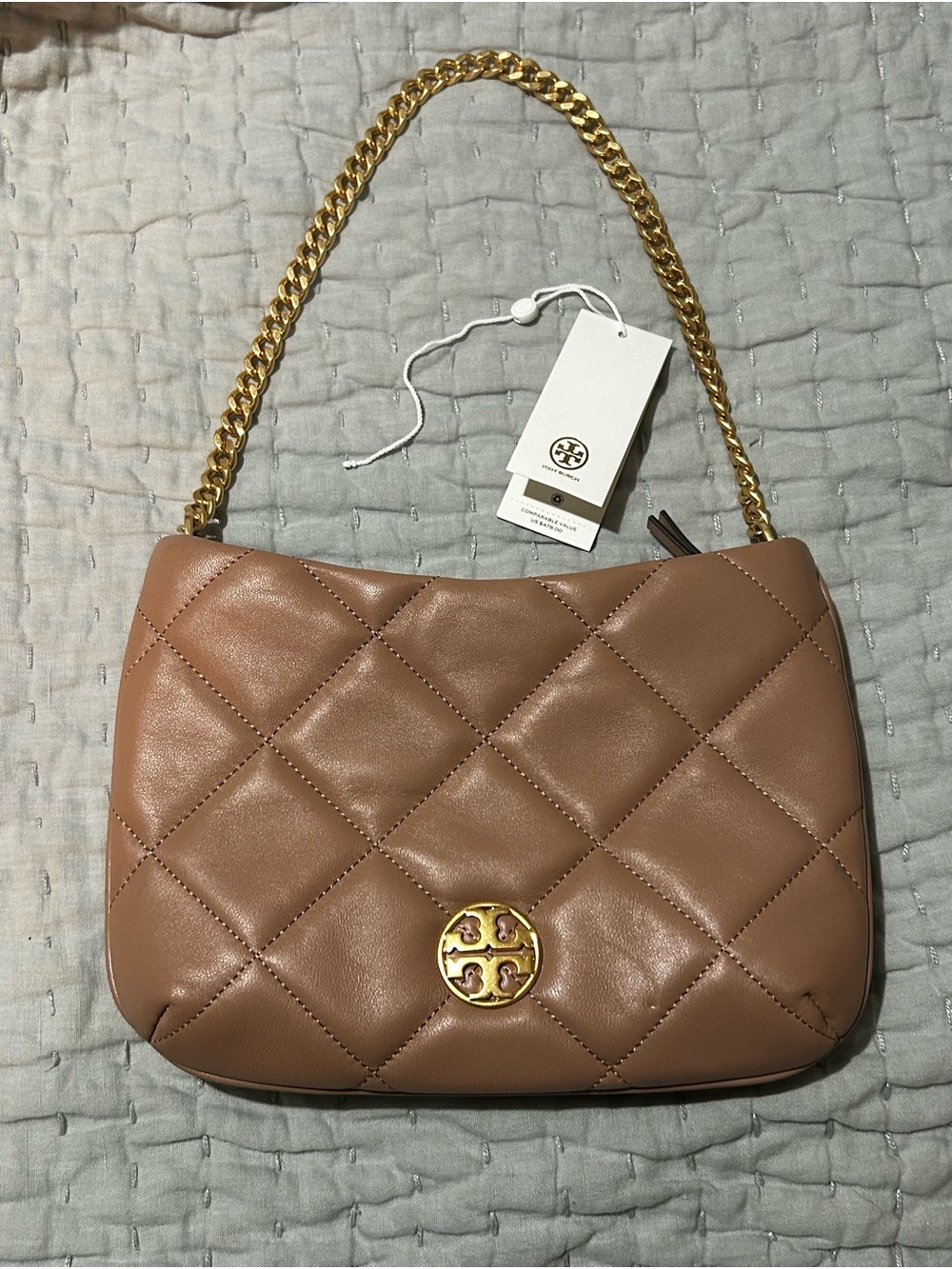 Tory Burch Willa Soft Quilt Zip Top